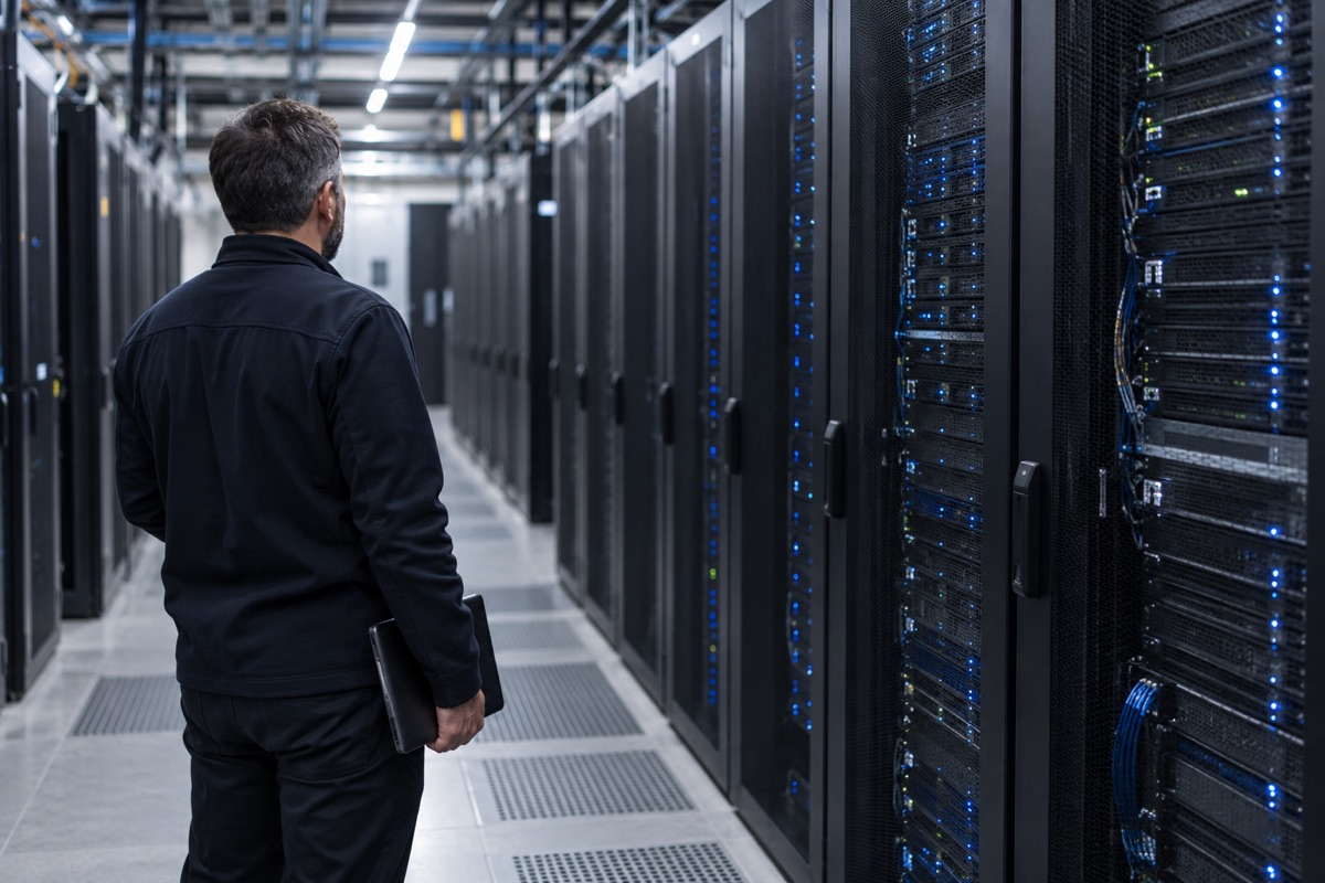 Cloud engineer working with data-centre infrastructure
